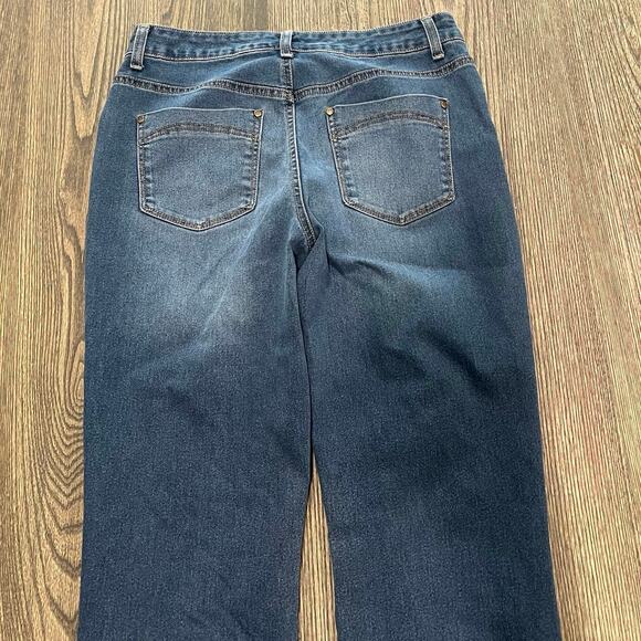 Bandolino Womens Amy Jeans Straight Leg Mid Rise Denim Medium Wash Blue Size 6 - Picture 11 of 11